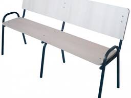 Банкетка коридорна зі спинкою для лікарень