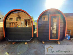 Баня бочка с душем Овоид 4,0м от производителя Thermowood Production