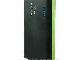 Батарея универсальная Adata PT100 10000mAh Black-Green. ..