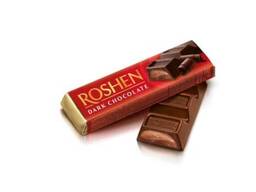 Батончик черный шоколад с помадно-шоколадной начинкой Roshen Dark Chocolate 43 грамм