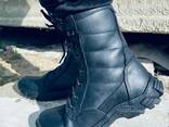 Берці черевики тактичні зимові на євро овчині шкіряні TERMIN BLACK МЕХ колір чорний р40-47 - фото 1