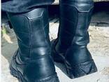Берці черевики тактичні зимові на євро овчині шкіряні TERMIN BLACK МЕХ колір чорний р40-47 - фото 2