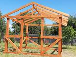 Беседка деревянная 3х3м - фото 1