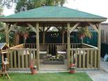 Беседка прямоугольная из дерева под ключ - фото 1