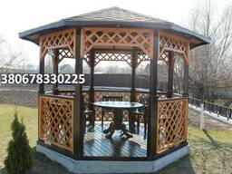 Беседки, альтанки, перголы садовые.