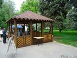 Беседки, скамейки, качели и другие садовые изделия из дерева - фото 2
