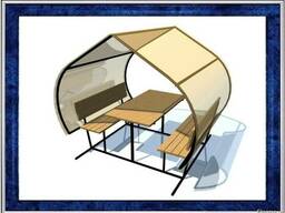 Беседки из поликарбоната и профнастила