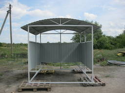 Беседки, курилки с проф. настила