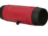 Беспроводная Bluetooth колонка Zealot S1 Фонарик Радио велосипедная (Красный) - фото 3