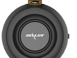 Беспроводная стерео Bluetooth колонка Zealot S29 10W фонарик, Power Bank, радио (Черный)