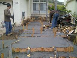 Бетонирование двора Бровары