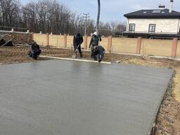 Бетонирование плиты по фундаменту Киев и Киевская область