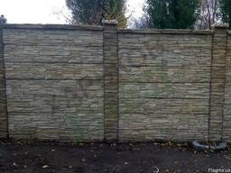 Двухсторонний еврозабор под натуральный камень.