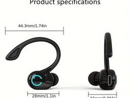 Бездротові Навушники з Гаком та Мікрофоном 50mAh