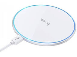 Бездротовий зарядний пристрій Hoco CW6 Pro Easy 15W White
