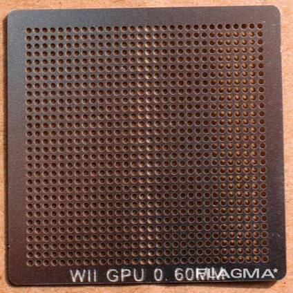 BGA трафарет 0,6mm WII GPU