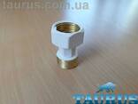 Біла компактна mini - американка пряма ThermoPulse white 1/2". Різьбовий фітинг, згін. .. - фото 2