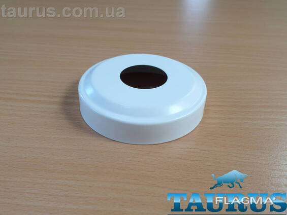Білий декоративний н/ж фланець ThermoPulse Eco White D88 / висота 21 мм, внутрішній. ..