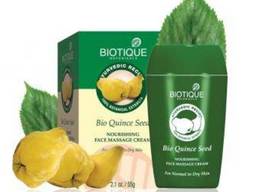 Biotique Bio Quince Seed Nourishing FACE Massage Cream Біо Насіння Айви освіжаючий. ..