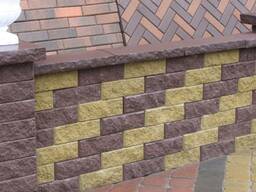 Кришка двоскатна коричнева 500х180 на паркан