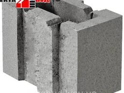 Блок будівельний керамзитобетонний шлакоблок стіновий 133х250х188