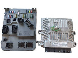 Блок управления двигателем комплект 2.0HDI Peugeot 407 2004-2011 5WS40167FT. ..