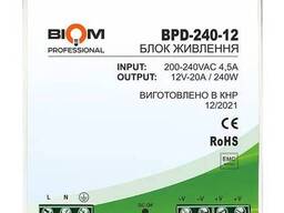 Блок живлення Biom Professional DC12 240W BPD-240-12 20A під DIN-рейку