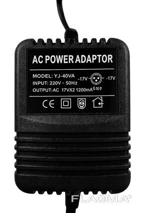 Блок живлення MODEL: YJ-40VA 1200mA AC POWER ADA Питания для Микшерный Пульт 2*17 V Мікшер