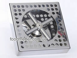 Бокалоомыватель с каплесборником, спил стоп с ринзером из нержавейки