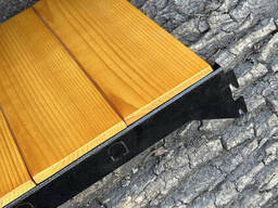 Боковая полка Mzavod для мангала Прометей на 9-12 шампуров светлое дерево