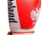 Боксерские перчатки PowerPlay 3021-2 Poland красно-белые 12 унций