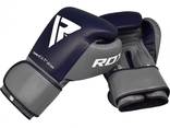 Боксерские перчатки RDX Leather Pro C4 Blue 12 ун - фото 7