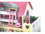 Большой игровой Кукольный домик EcoToys 4109 Roseberry деревянный 3 этажа + 5 комнат +. .. - фото 3
