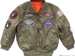 Бомбер Boys MA-1 Jacket with Patches Alpha Industries