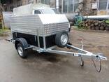 Бортовий причіп з алюмінієвим кунгом. - фото 1