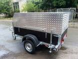 Бортовий причіп з алюмінієвим кунгом. - фото 3