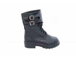 Ботинки зимние ОМОН юфть/кирза б/п, бортопрошивные ботинки