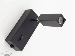 Бра светодиодная Светильник настенный Simple-3W-S-Black Світлодіодний світильник бра