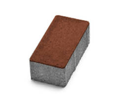 Тротуарная плитка Авеню Брусчатка безфасочная 20-10-6 вишня