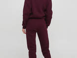 Брюки-джоггеры женские зимние "Only Women" сливовые (низкий рост) - фото 1