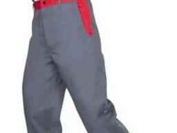 Брюки рабочие для сварщика METTHEW 02 красно-серые