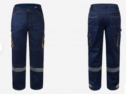 Брюки рабочие темно-синие со вставками