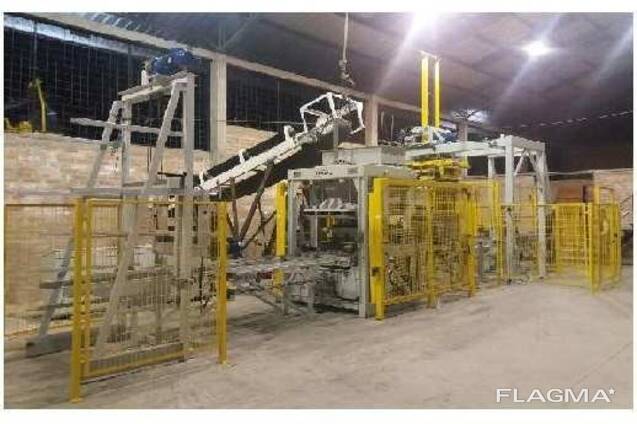 Б/У Автоматична вібропресувальна лінія Poyatos Prima L з БСУ (Іспанія). Не була у роботі,