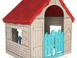 Будиночок Foldable PLAY House червоно-бежевий-синій (Keter) - фото 1