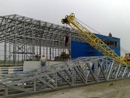 Будівництво склада з сандвіча панелей. Будівництво цехів. БМЗ будування.
