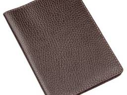 Бумажник-обложка для паспорта Shvigel кожаная Коричневая. ..