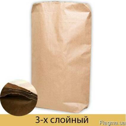 Бумажные мешки трехслойные