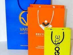 Бумажные пакеты с вашим логотипом