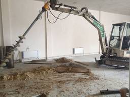 Бурение под буронабивные сваи