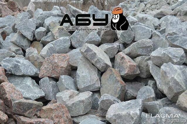 Бутовый камень гранит 150-300 мм, доставка (Киев, область)